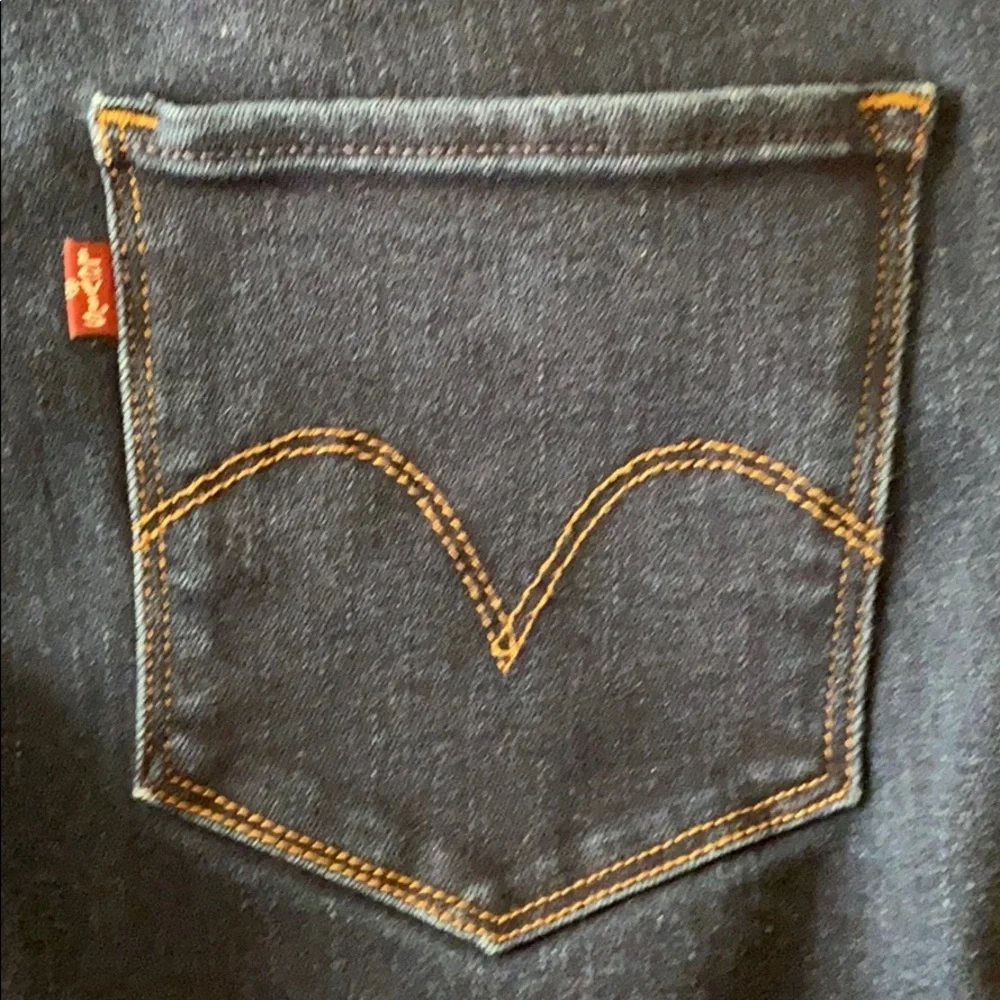Levi’s Jeans Mid Rise Skinny Dark Blue Denim Jeans stretch sz 4 W27 L30 - Picture 9 of 16